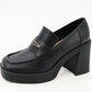 Black loafers