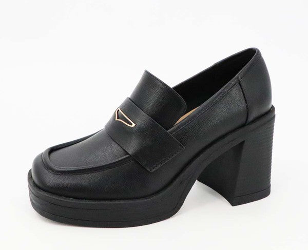 Black loafers